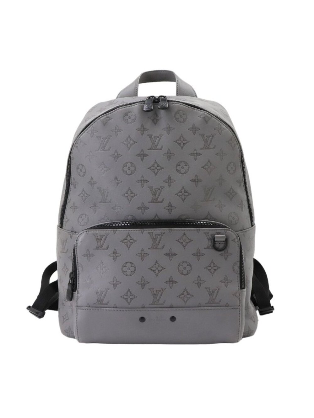 Louis Vuitton Monogram Shadow Racer Backpack Leather Gray
